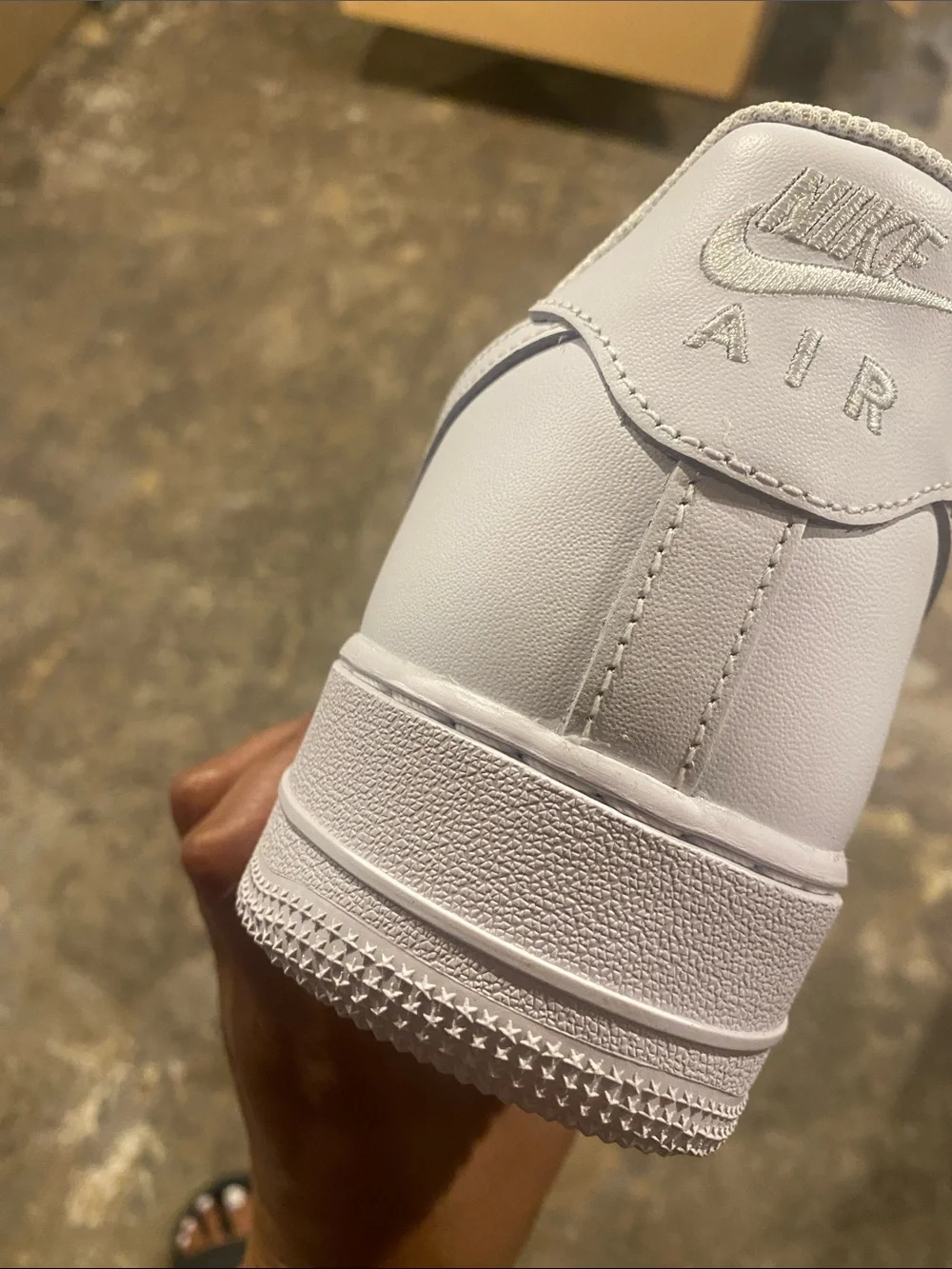 Nike Air Force 1 White Men's Low-Top Leather Sneakers